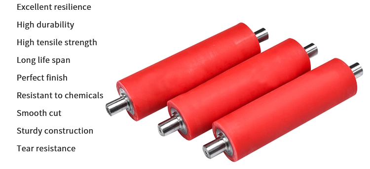 Customized Hulling Machinery Polyurethane Rubber Roller