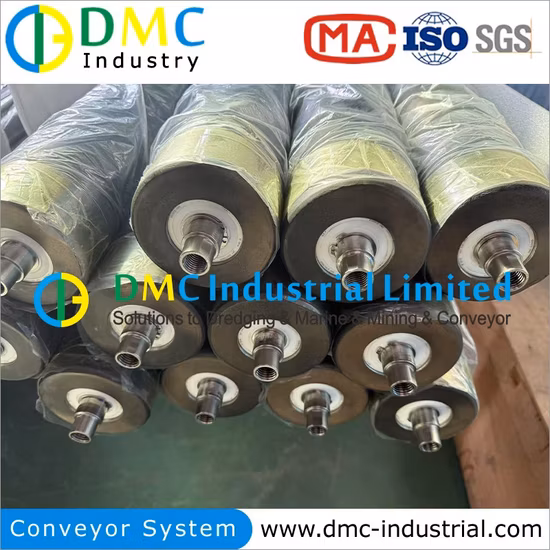 Rouleaux en caoutchouc EPDM de SBR NBR FKM de rouleau de polyuréthane de livraison de matériel de production de courroie pour le convoyeur